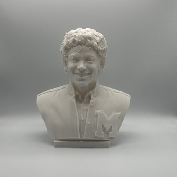 Michael Jackson Bust Sculpture Statue – 3D Printed Music Icon Collectible