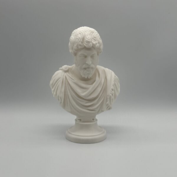 Marcus Aurelius Bust Sculpture v2 – Roman Emperor & Stoic Philosopher | 3D Printed Collectible