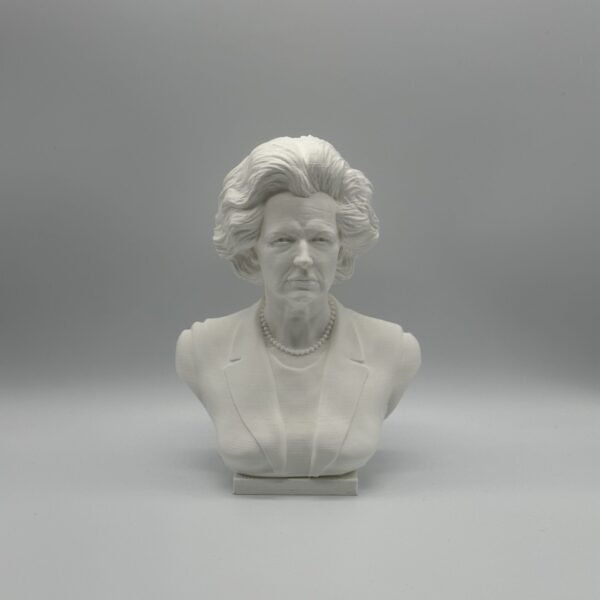 Margaret Thatcher Bust Sculpture Statue – 3D Printed British Prime Minister Collectible
