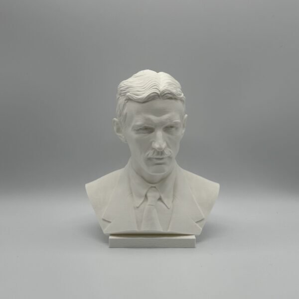 Nikola Tesla Bust Sculpture Statue – 3D Printed Inventor & Science Icon Collectible