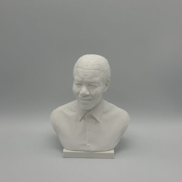 Nelson Mandela Bust Sculpture Statue – 3D Printed South African Leader Collectible