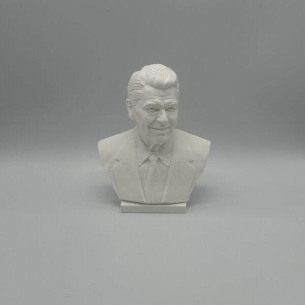 Ronald Reagan Bust Sculpture – 3D Printed US President Collectible