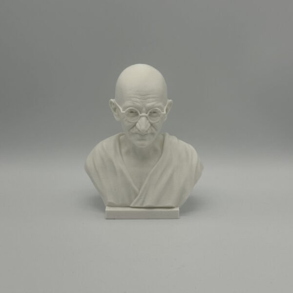 Mahatma Gandhi Bust Sculpture Statue – 3D Printed Peace & History Collectible