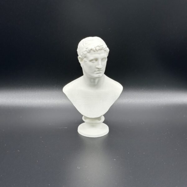 Ptolemy II Philadelphus Bust Sculpture – 3D Printed Hellenistic Egyptian King Collectible