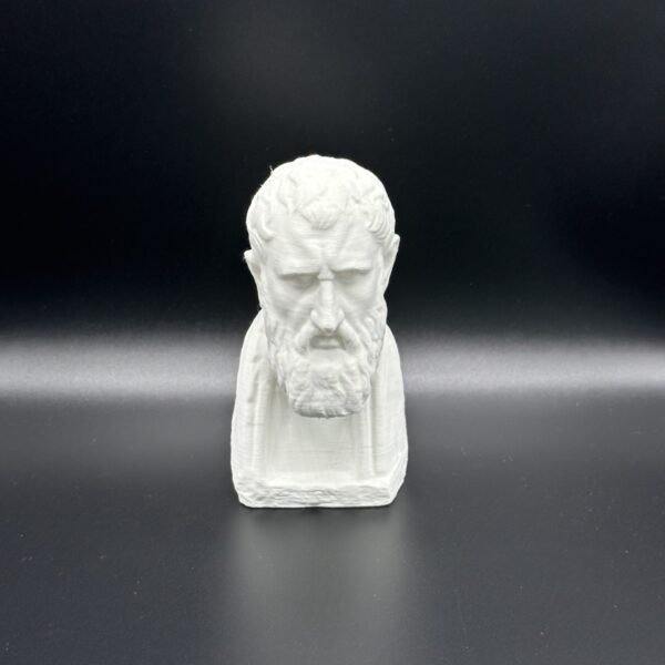 Zeno of Kition Bust Sculpture – 3D Printed Stoic Philosopher Collectible