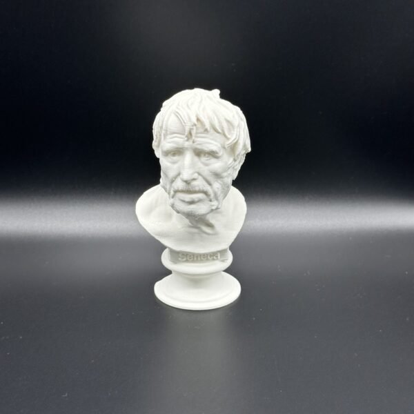 Pseudo-Seneca Bust Sculpture – Portrait of Hesiod | 3D Printed Classical Collectible